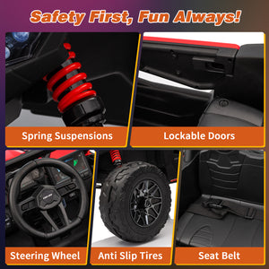 🚗24V Licensed Can-Am 2-Seater Kids UTV